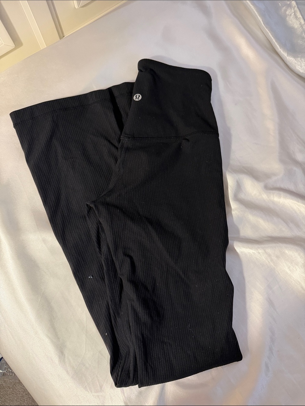 lululemon athletica Black Ribbed Athletic Pants